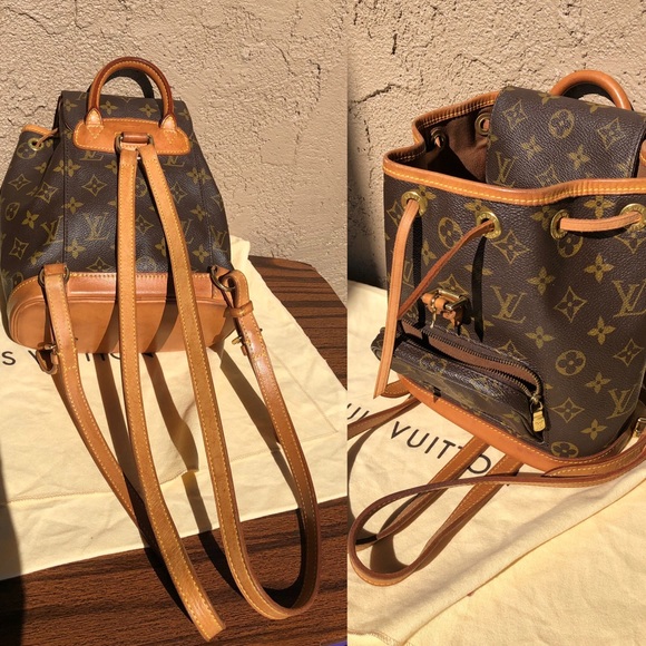 💎 Kendall Jenner 💎 mini BACKPACK Louis Vuitton montsouris pm RARE - Picture 10 of 16